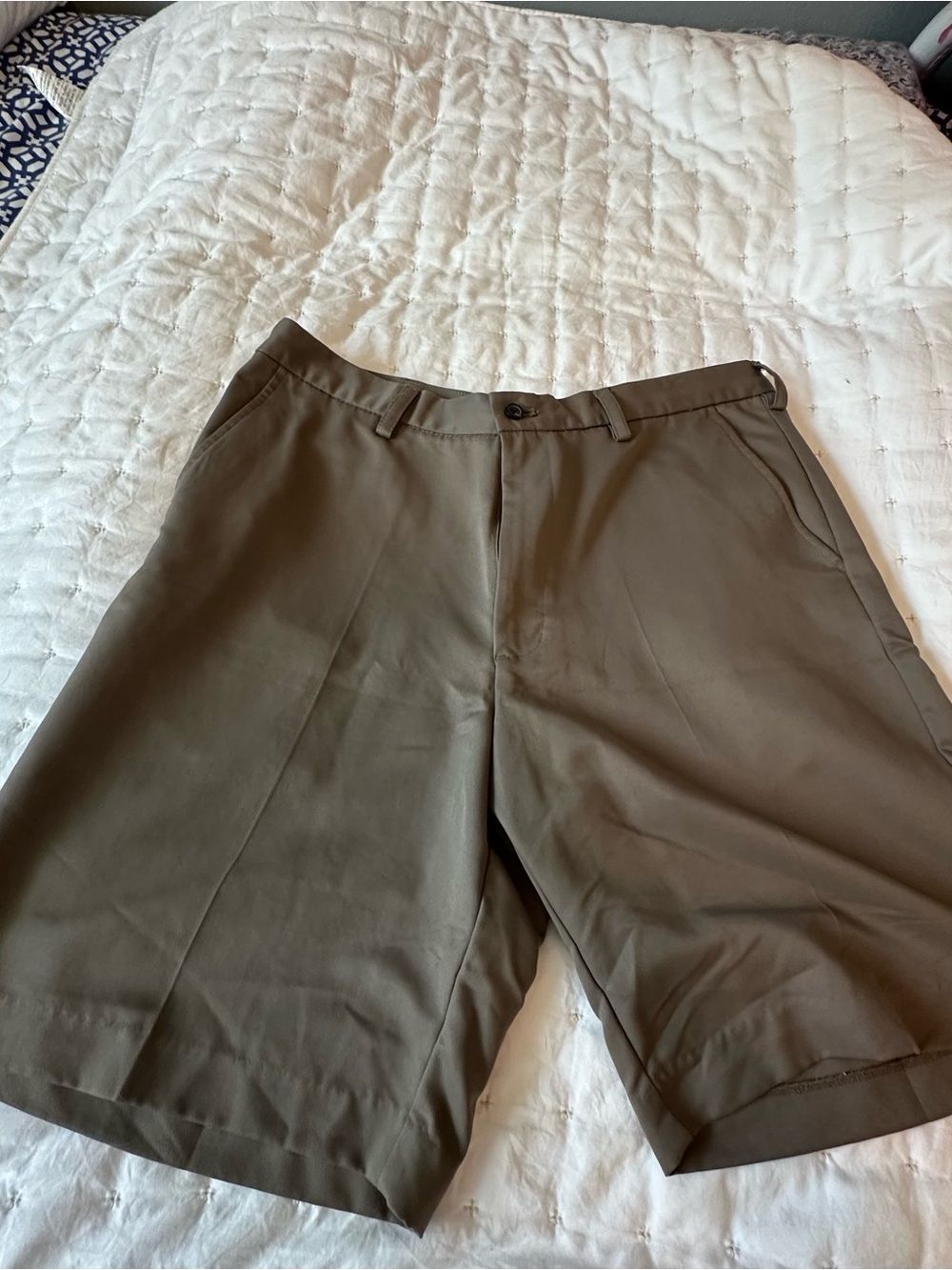 Men's Flat Front Khaki Shorts - Versatile Summer Staple